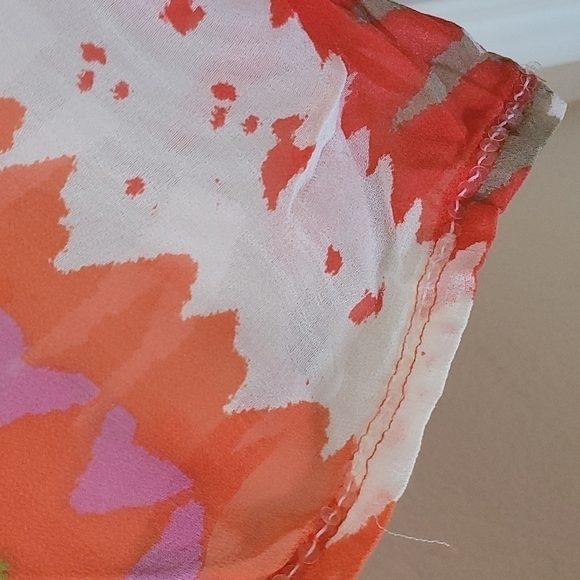 Multiples Top Multi Color Mid Sleeve  Size Medium - Picture 3 of 8